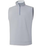 M MAELREG Mens Quarter Zip Pullover Golf Vest Mock Neck Lightweight Vest | 1/4 Zip,Moisture Wicki...
