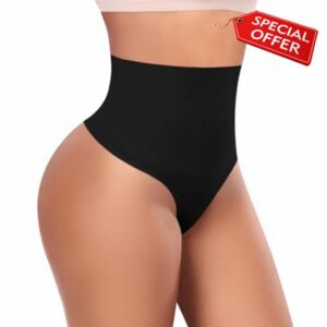 Werena Tummy Control Thong Shapewear for Women High Waisted Body Shaper Panties Shaping Thong Girdle Underwea