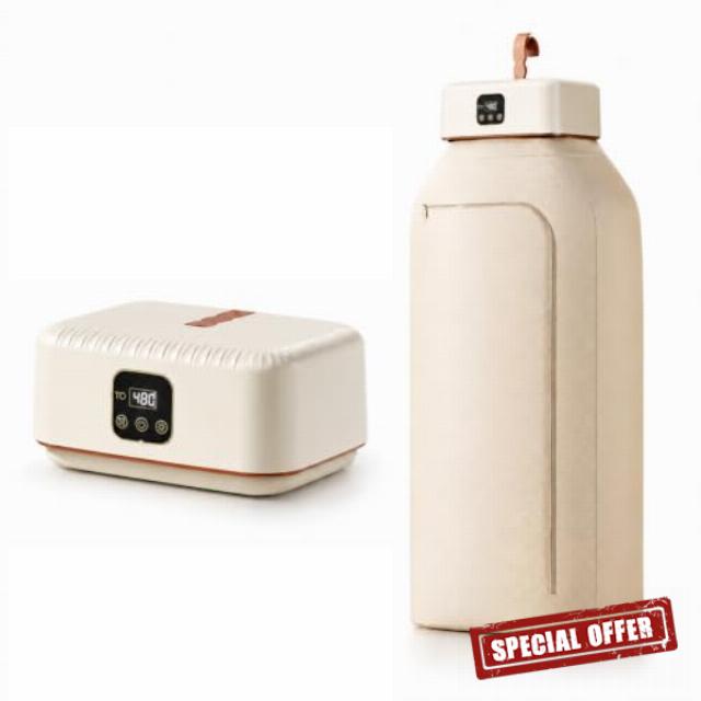 Portable Clothes Dryer【Safe Quiet Fast & 1-Year Free Replacement】Upgraded Mini Dryer with Adjustable Timer