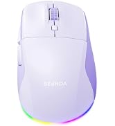 seenda MOU001 Bluetooth Wireless Mouse for Laptop,Slim Computer Mice,Pink | Rechargeable Computer...