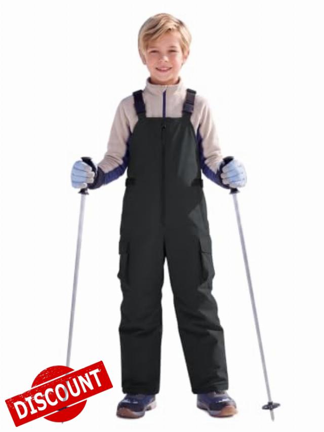 Haloumoning Boys Snow Bibs Kids Waterproof Insulated Ski Pants 5-14 Years                                                          Snowboard