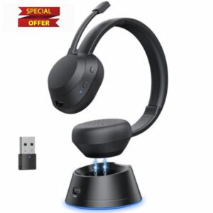 Wirelss Headset With Mic for Work