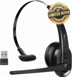 Wireless Headset with Mic for Work