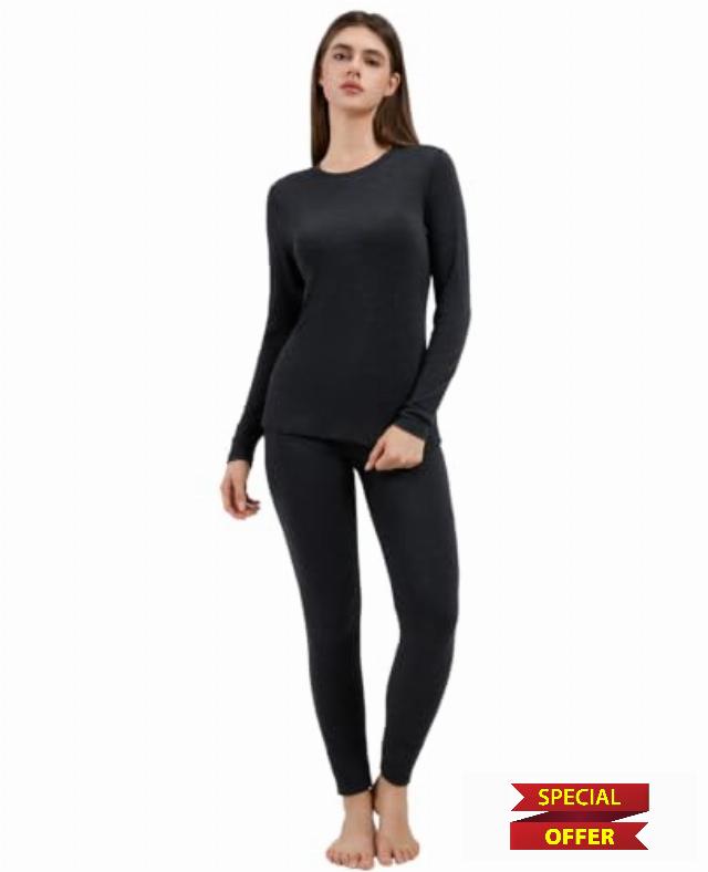 Merino Protect 100% Merino Wool Thermal Base Layer Set for Women                                                          17.5mic Softness