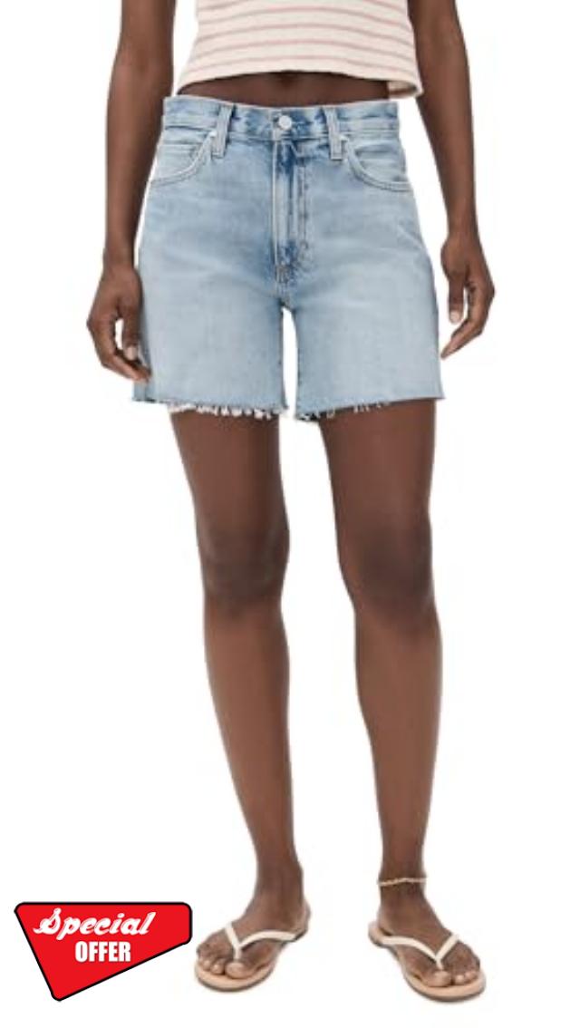PAIGE Women's Archie Grand Tour Long Shorts