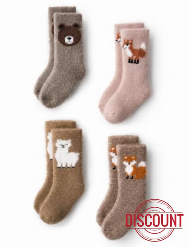 Juclise Baby Alpaca Wool Toddler Socks