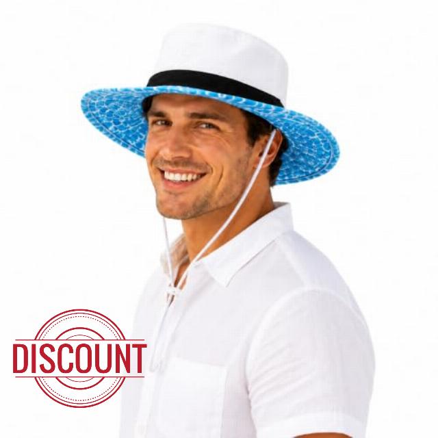 UvCoolix™ Cooling Sweatband Breathable Bucket Waterproof UPF50+ Sun Hat Big Head Unisex Wide Brim Boonie Fishing
