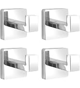 Suction Cup Hooks for Shower - Bathroom Reusable Hooks for Towels, Robes & Loofah - No-Drill Moun...