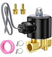 TAILONZ PNEUMATIC 1/2 Inch NPT DC12V Brass Electric Solenoid Valve 2W160-15 Normally Closed Water...