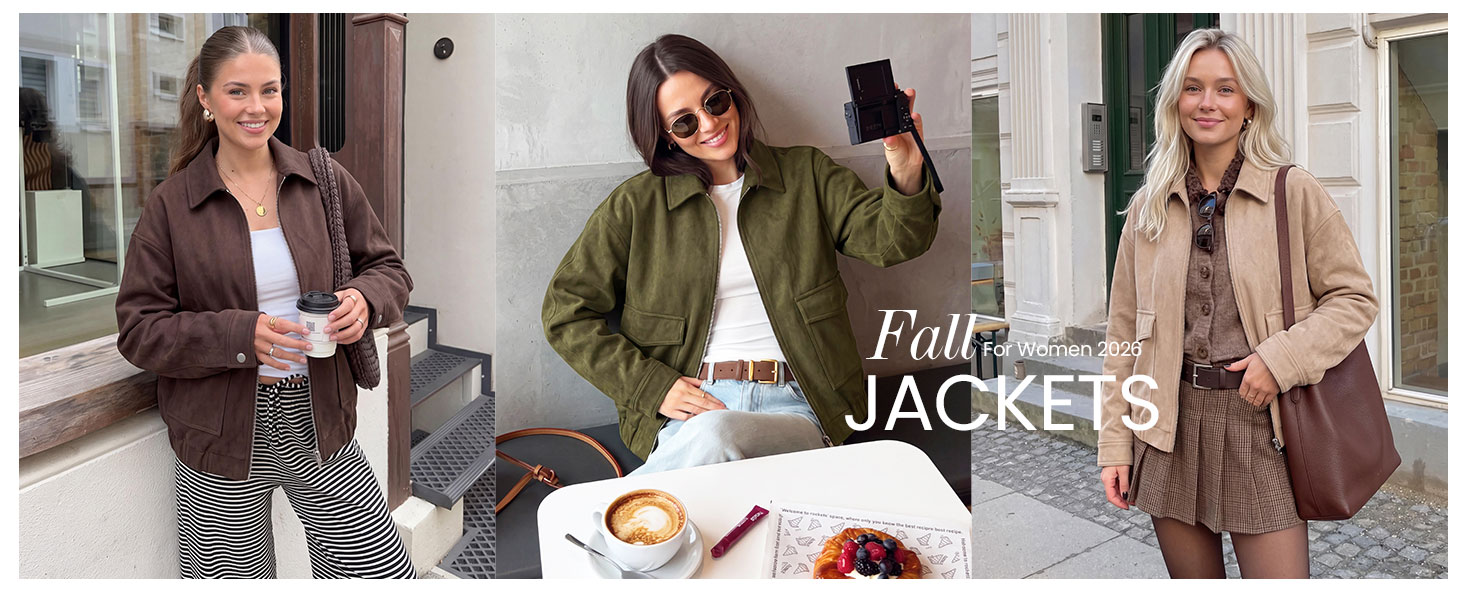 Cute fall jackets for women 2026, styling womens short jacket for dates and travel