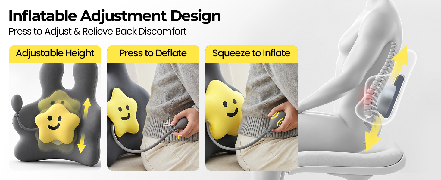 office chair back support cushion