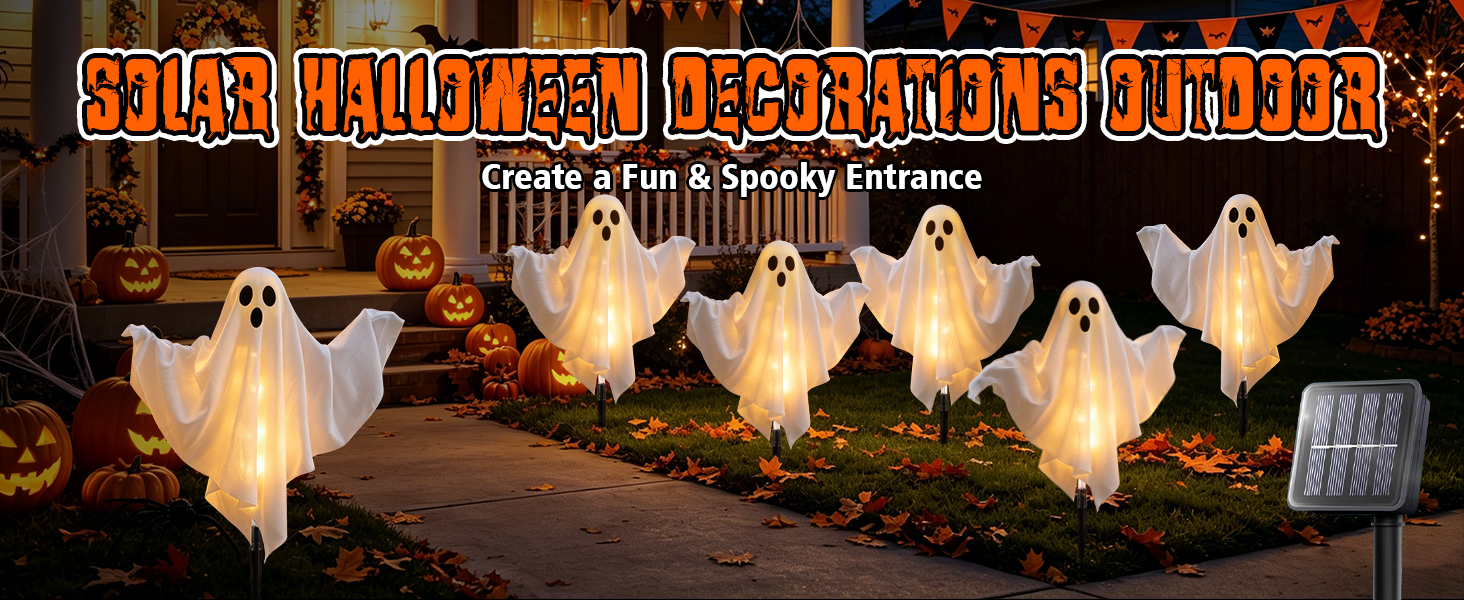 SOLAR HALLOEEN DECORATONS OUTDOOR