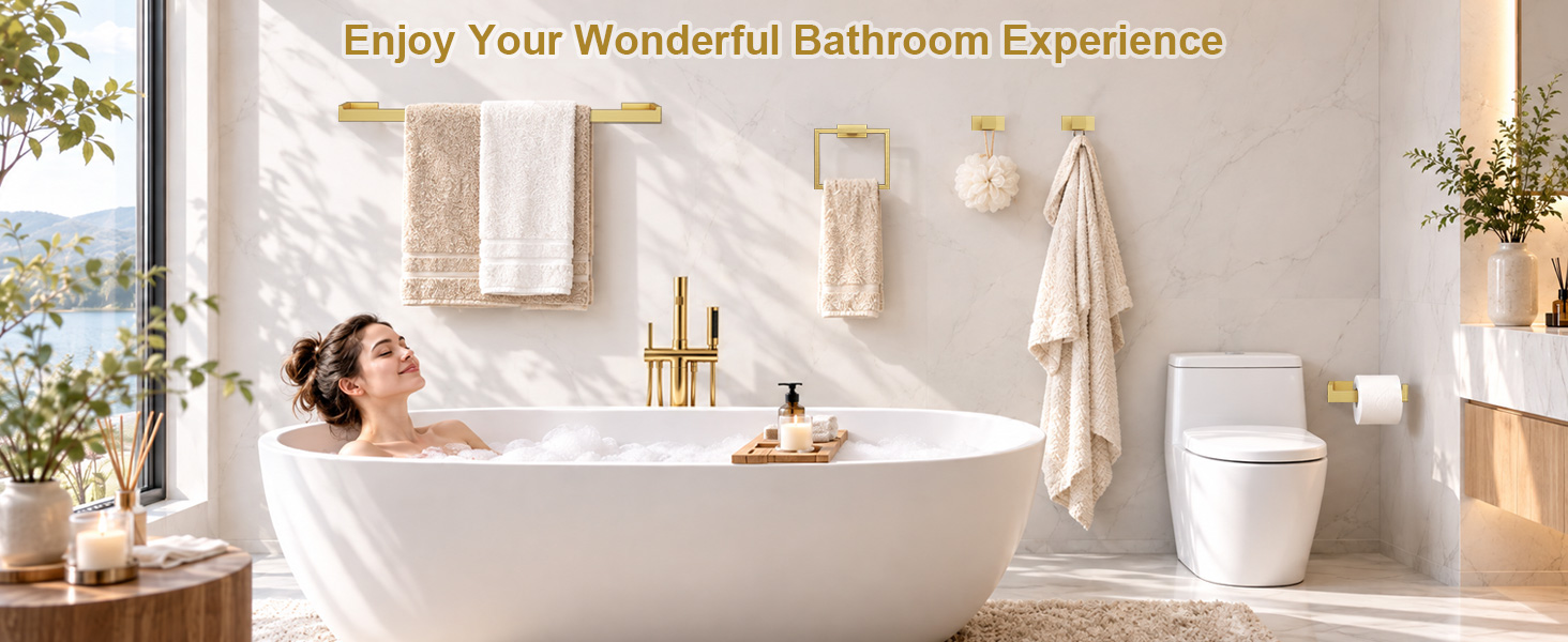 10 Pieces Bathroom Hardware Accessories Set