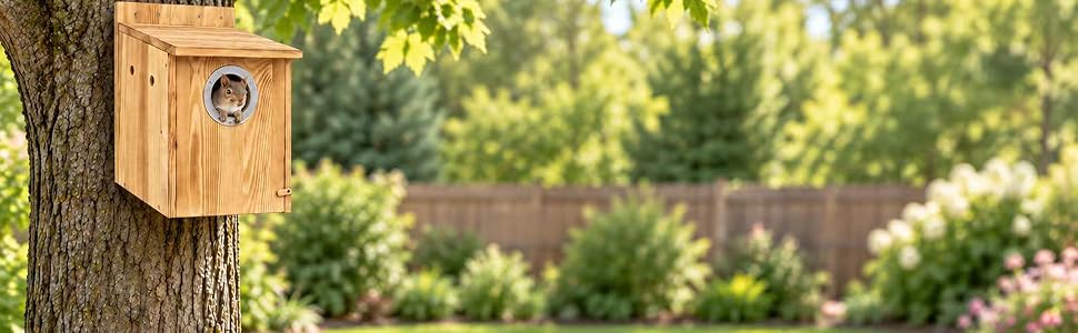 Create a comfortable space for backyard wildlife