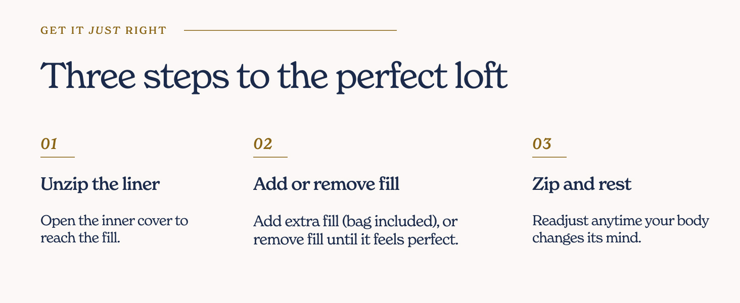 Adjustable Down Alternative Pillow