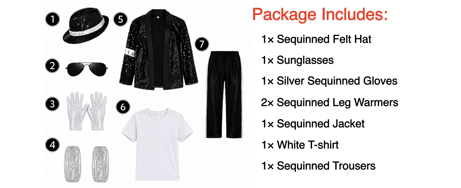 michael jackson billie jean costume for kids