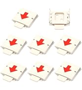 WADORN 4 Pack Wood Tapestry Wall Hangers Clips Brown Round Wooden Quilt Mounts Clamps for Quilt B...