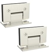 AatrixQuayn 90 Degree Glass Shower Door Hinges Heavy Duty Solid Brass, Shower Door Hardware Repla...