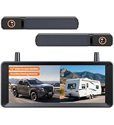 AUTO-VOX 7.2" DVR Portable Solar Wireless Backup Camera, HD 1080P Clearity | 2-Min Quick Installa...