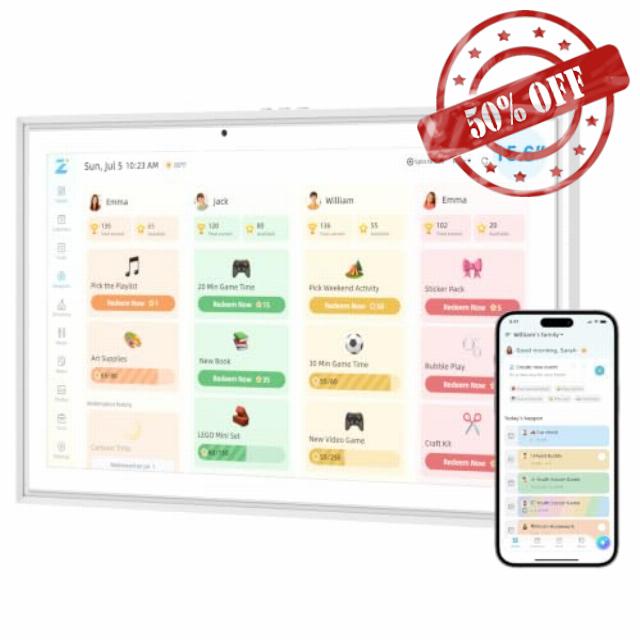 15.6" Touchscreen Digital Calendar Household Chores Schedule
