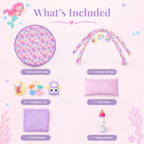 Pretend Play Activity Mat for Doll Nursery Scenes