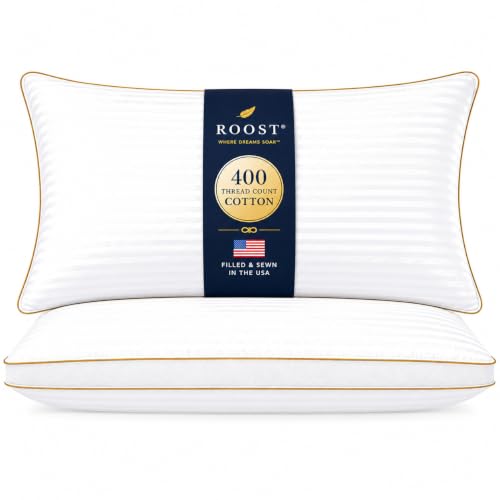 gusseted down-alternative pillows for back