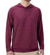 M MAELREG Mens Hoodies Pullover Dry Fit Lightweight Sweatshirts with Pocket | Stripes,4-Way Stret...