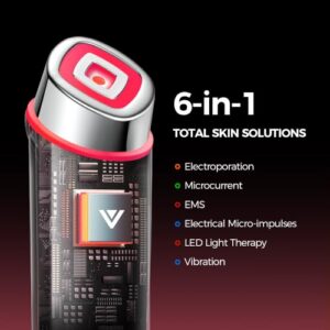 6-in-1 Beauty Device for All Skin Types Women Gifts                                                          Red Light Face for Firming