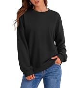 PRETTYGARDEN Lightweight Oversized Crewneck Sweatshirts Women Fall Outfits | Long Sleeve Pullover...