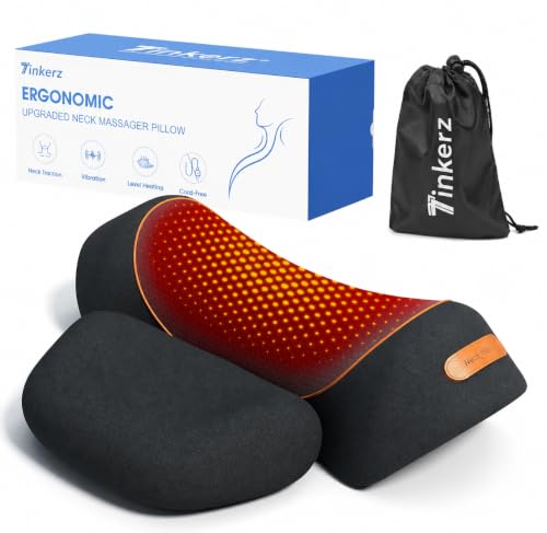 Vibration & Traction 2026 Upgraded Ergonomic Neck Pillow for Daily Muscle Relaxation