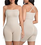 SIMIYA Shapewear Bodysuits Built in Bra, Tummy Control Strapless/strap | Full Body Shaper Seamles...