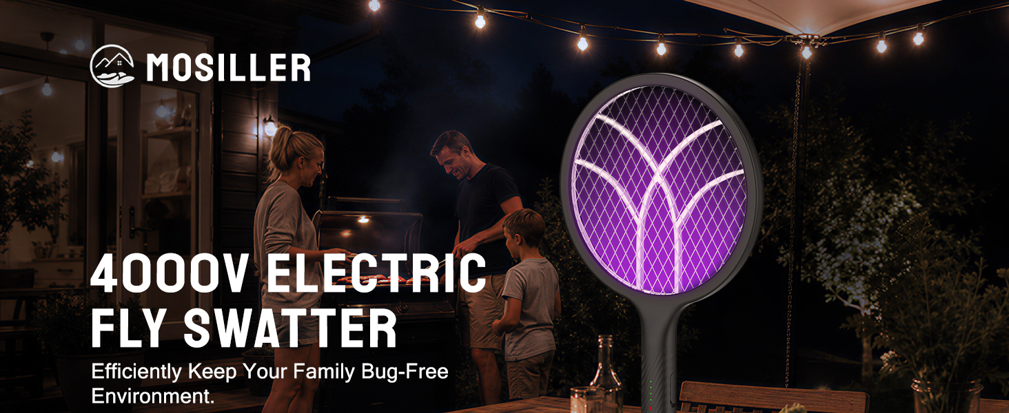 Electric Fly Swatter & Bug Zapper