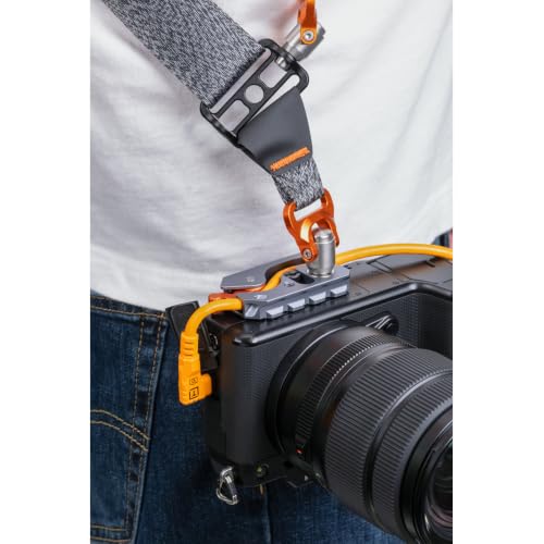 Arca-Compatible Quick Release Camera Plate with Cable Management for Photography