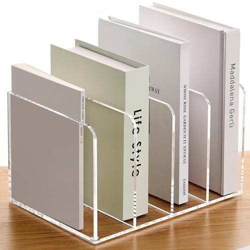 4 Compartment Desk Organizer Desk Storage Stand for Documents