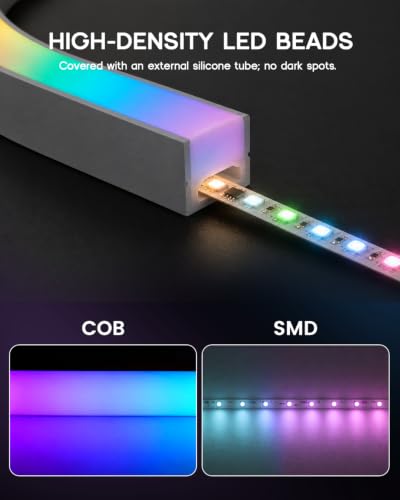 Flexible Bright Dimmable Color Changing Neon Lights for Bedroom
