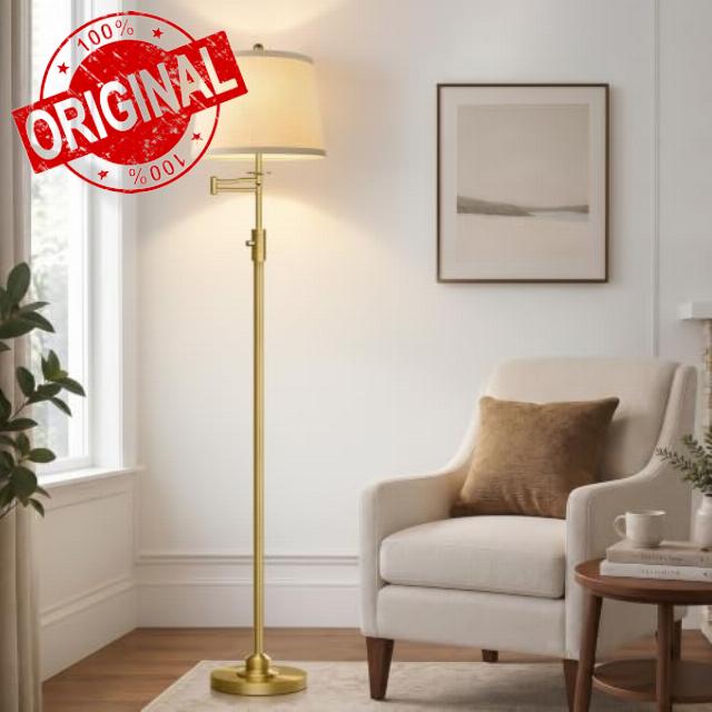 Dimmable Floor Lamp with 350° Swing Arm