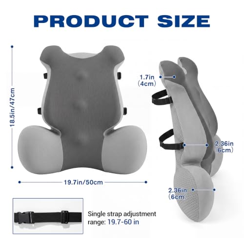 Back Pain Relief Backrest for Recliner and Gaming Chai
