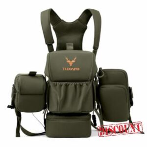 Silent Bino Chest Pack with Rangefinder Zipper Pockets Molle Storage Case                                                          Silent Telescope Bag