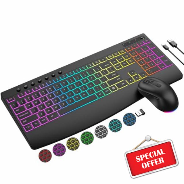 Wireless Keyboard and Mouse Combo