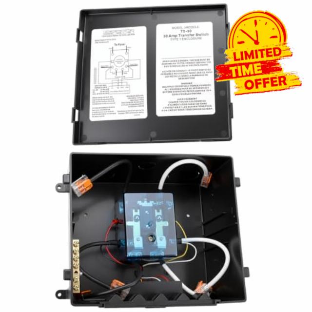 30-Amp Automatic Transfer Switch (120 V) for Recreational Vehicles(RVs)                                                          Speedboats