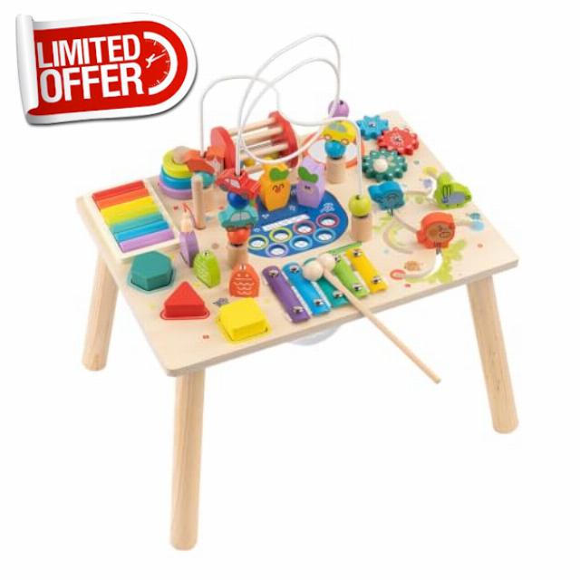 All-in-One Montessori Activity Table for Toddlers 1-3