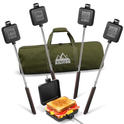 Mountain Pie Maker Cast Iron with Storage Bag