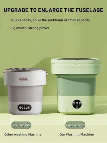 20L Upgraded Large Capacity Foldable Washer.Deep Cleaning of Underwear