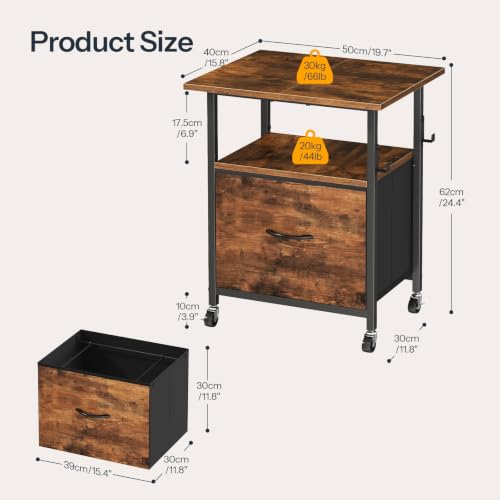Small Printer Table with Wheels