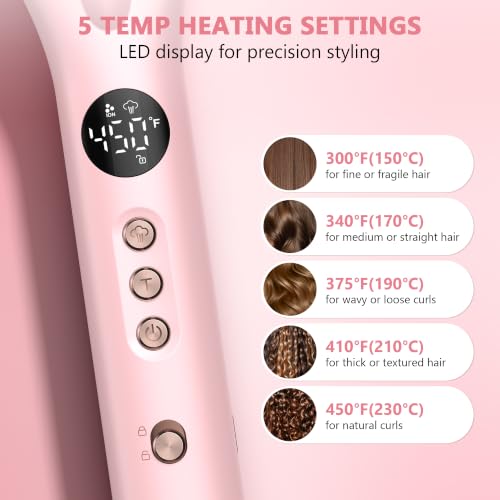 5 Heat Settings & LED Display