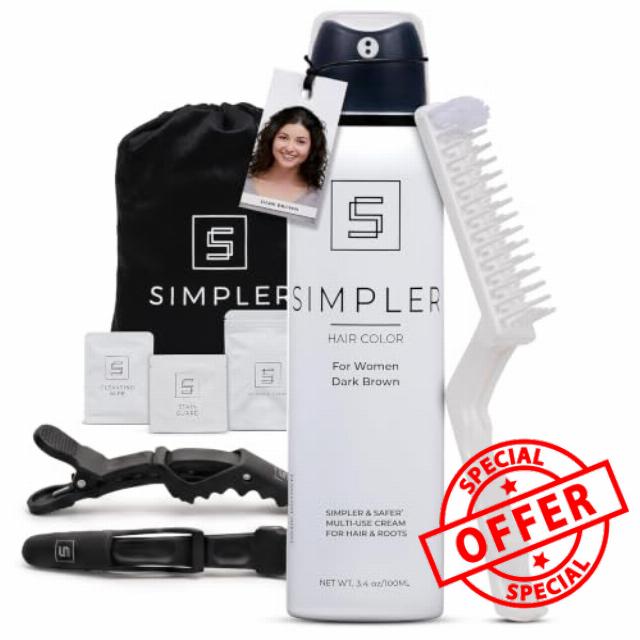 Simpler Hair Color - Women's Full Coverage Hair Dye Kit