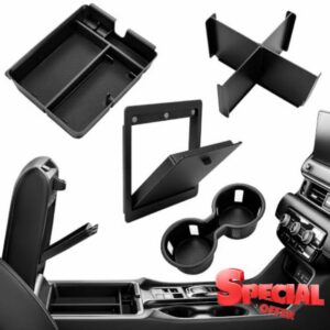 4PCS Console Organizer for Honda Pilot Accessories 2026-2023                                                          For Honda Ridgeline/Passport 2024-2026 Hidden Storage Box Armrest Divide