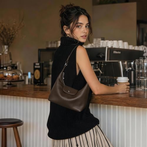 Small Shoulder Crossbody Bags Mini Crescent Bags with Convertible Straps