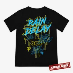 BL101 Youth Rain Delay Baseball Graphic Tee for Boys Sizes YS-YXL                                                          60% cotton / 40% polyester