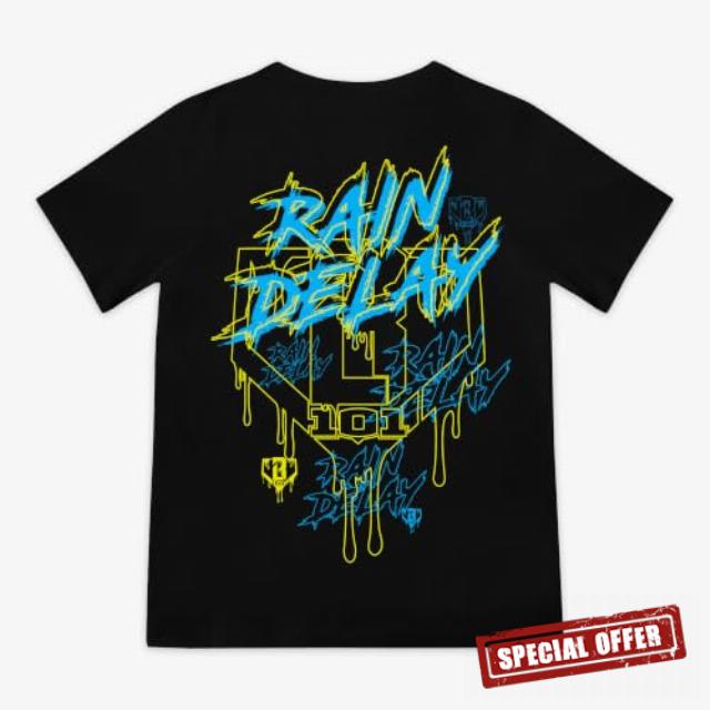 BL101 Youth Rain Delay Baseball Graphic Tee for Boys Sizes YS-YXL                                                          60% cotton / 40% polyester
